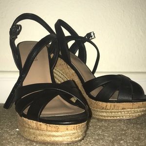 Charles David black wedges size 81/2